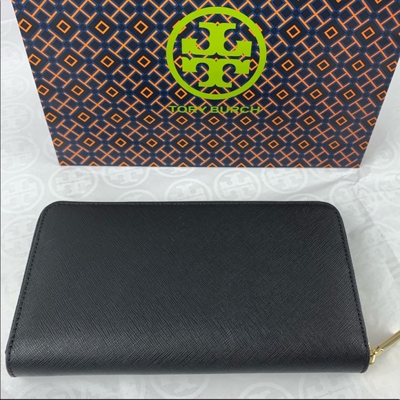 Tory Burch Emerson Leather Zip Around Wallet - Picture 7 of 8